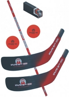 Hokejbalový set MPS 04 - shaft, 2 čepele, 2 loptičky